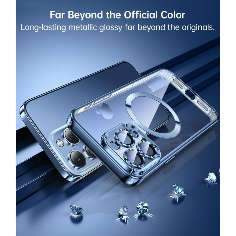 JUESHITUO iPhone 15 Pro Max Magnetic Titanium Case, Military