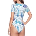 thumbnail image 4 of The Xecao Rabbit2 Women's Crew Neck Body Suit, a short-sleeved bodysuit and basic swimsuit, both comfort and style for dating and daily life, 4 of 9