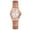 White, variant on Women's Elastic Wrist Watches: Rhinestones Stretch Band Rosegold Octagonal Analog Quartz Bling Watch