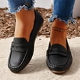 thumbnail image 5 of Nestiefly Women's Comfortable & Lightweight Penny Loafers Slip-Ons Business Casual Dress Shoes Work Office Flat Walking Shoes for Women Black 40, 5 of 9