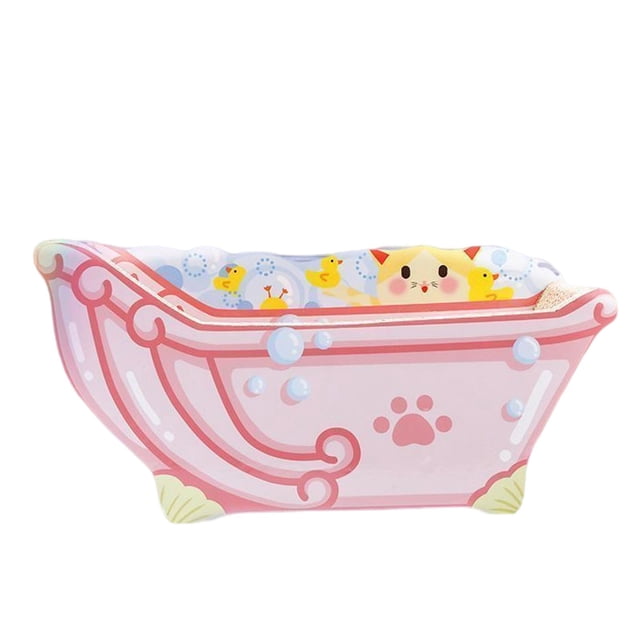 TISHITA Cardboard Cat Scratchers Cat Scratching Mat Lounger Couch Claw Grinder Large Cat Pink