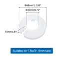thumbnail image 2 of 11PCS Pipe Cover Decor 0.8in/20mm Flange Pipe Cover Decor PP Plastic, White, 2 of 6