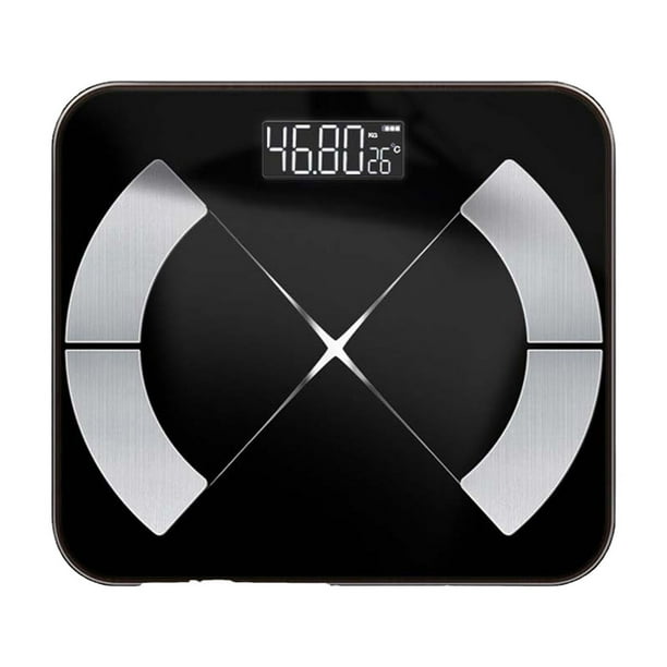 Pisexur Batería de cocina Báscula digital precisa para el peso corporal y porcentaje de grasa corporal con Bluetooth para el baño. para la cocina del hogar