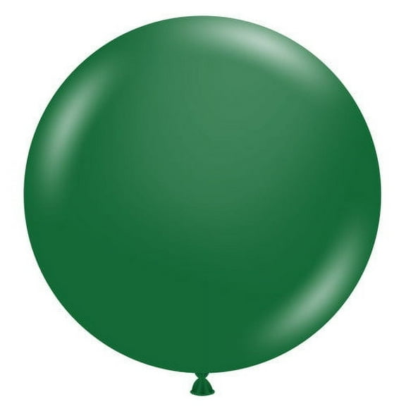 36 inch Tuftex Metallic Forest Green Latex Balloons (1 Pack) - Party Supplies Decorations