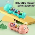 thumbnail image 3 of Caterpillar Design Tummy Time Toy, Crawling Toy with Light & Music Musical Light Up, Music Animal Toys, Captivating Light and Sound Effects, Birthday Gifts for Boys and Girl(Blue), 3 of 7