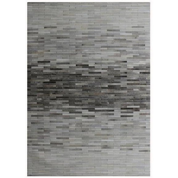 Pasargad PTX-1960 5x8 5 ft. x 8 ft. Cowhide & Hand-Loomed Sari Silk Area Rug
