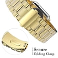 thumbnail image 4 of For Apple Watch 41 38 MM Replacement Band, SOATUTO Solid Stainless Steel Link Bracelet Replacement Band Strap with Durable Folding Clasp for Apple Watch Series 8 7 41mm 6 5 4 3 2 1 SE 38 40MM - Gold, 4 of 6