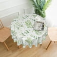 thumbnail image 6 of Sage Green Tablecloth Round 60 Inch Spring Leaf Table Cloth Washable Spillproof Wrinkle Free Watercolor Olive Green Eucalyptus Fabric Farmhouse Teal Table Cover for Indoor Outdoor Kitchen Dinning, 6 of 6