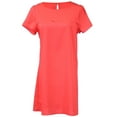 thumbnail image 1 of My Beloved Contempo Solid Print Round Neck Short Sleeves Scallop Laser Tunic Dre, 1 of 4