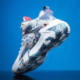 thumbnail image 4 of Men's Breathable Mid-Top Basketball Sneakers - Upper & Rubber Sole All-Season Sports Shoes with Cushioned Insole, Gym, Casual Wear - Random Color Sole Patterns Suitable for All-Season Wear, 4 of 9