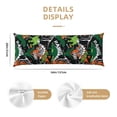thumbnail image 3 of Easygdp Dinosaur Skeleton Long Body Pillowcase - Super Soft Microfiber Body Pillow Case - Envelope Closure, Cool, Anti-Fading- 20x54 in, 3 of 8