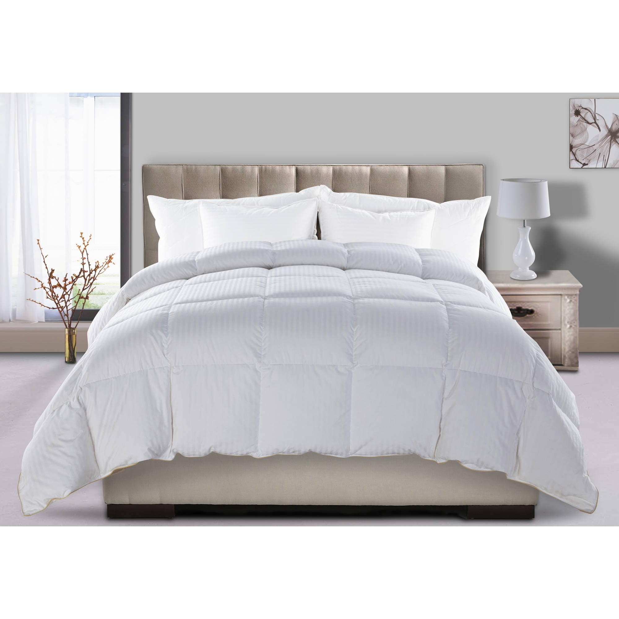 Never Down Medium Warmth Down Alternative Comforter, White Twin