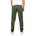 thumbnail image 5 of Men's Pants Solid Color Drawstring Waist Pants Regular Fit Casual Comfy Trousers for Spring & Fall Men's Bottoms for Daily Wear, 5 of 5
