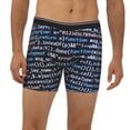 thumbnail image 2 of Cauagu Function Source Code Print Men's Boxer Briefs, Funny & Cute Underwear Elastic Waistband Briefs Ideal Gift for Men,1-Pack, 2 of 7