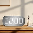 thumbnail image 6 of Gmluru Large Digital Clock For Seniors Digital Alarm Clock Simples LED Large Digital Display Fashion Multi-set Alarm Clock Features Desktop Bedside Study Kitchen Mirror Clock (white), 6 of 7