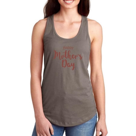 Mothers Day Purple Text Racerback Tank Women -Image by Shutterstock Female x-Large