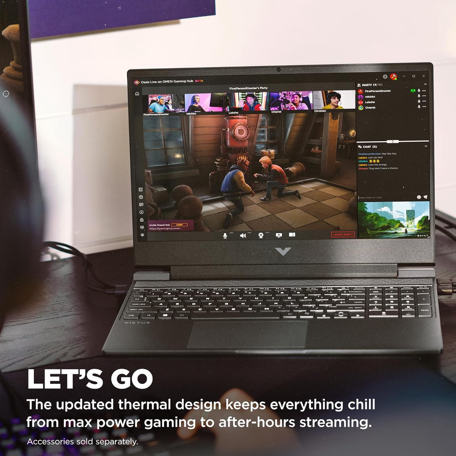 HP Victus 15.6" 144Hz FHD Gaming Laptop, Intel i5-13420H, 8GB RAM, 512GB PCIe SSD, NVIDIA GeForce RTX 3050, Backlit Keyboard, HD Camera, WiFi 6, Windows 11pro, Mica Silver