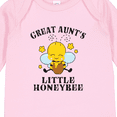 thumbnail image 4 of Inktastic Cute Bee Great Aunt's Little Honeybee with Stars Boys or Girls Long Sleeve Baby Bodysuit, 4 of 5