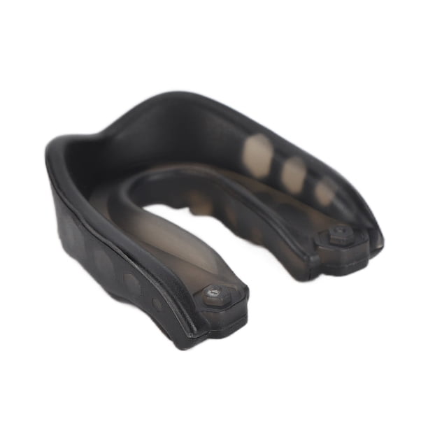 M Buder Protector Bucal Deportivo Profesional Protección Completa de Mejillas Lengua y Dientes para Taekwondo Boxeo Artes Marciales Color Negro (16 cm / 6.3 inches)