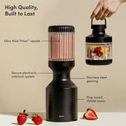 The Beast Blender; Personal Countertop Blending for Smoothies, Shakes, Food Prep & Frozen Fruits & Veggies; Extra Portable Vessels, Straw Cap & Straws Included; 1000W Motor (Carbon Black)