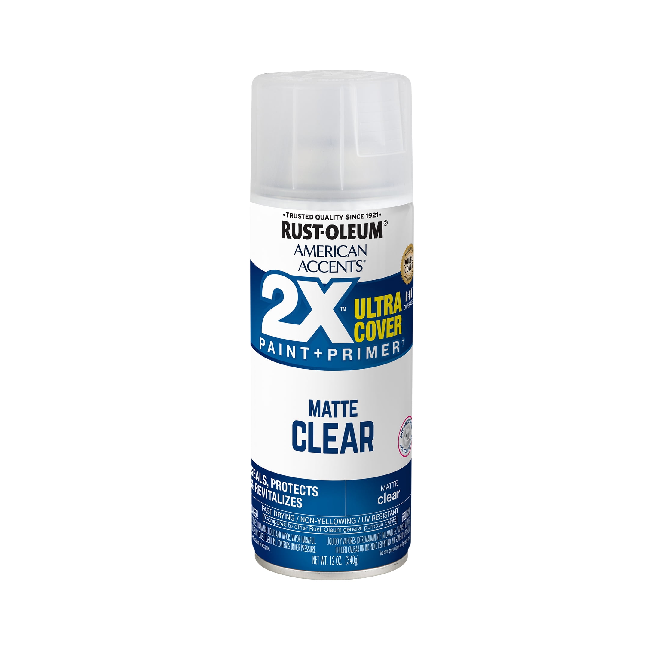 American Accents Ultra Cover 2X Clear Satin 12 oz Spray Paint, 2 Pieces