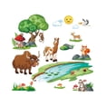 thumbnail image 1 of Conjunto de pegatinas de pared ZHCH animales plantas sol nubes decoración de pared, 1 of 5