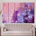 thumbnail image 6 of Contemporary Printed, Pink And Purple Printed Canvas, Purple Canvas, Colorful Printed, Abstract Canvas Art, Pink Artwork, Acyrlic Artwork, Canvas Wall Decor - 3P-Gallery Wrapped, 6 of 9