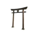 thumbnail image 6 of SamsGazebos Japanese Torii Gate Wooden Arbor, 106 Inch, Brown, 6 of 8