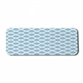 thumbnail image 1 of Abstract Computer Mouse Pad, Shapes Formed of Zigzags Tribal Inspired Design, Rectangle Non-Slip Rubber Mousepad Large, 31" x 12" Gaming Size, Baby Pink Sea Blue, by Ambesonne, 1 of 2