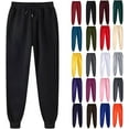 thumbnail image 2 of Womens Joggers Pants Elastic Waisted Sweatpant with Drawstring Pants Pockets Casual Active Workout Running Sports Trousers, 2 of 2