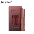 thumbnail image 4 of Julystar 6-Pack Lip Liner Set - Matte Water-Resistant Lip Pencil for Long-Lasting Wear, Twist-Up Design for Easy Outlining, Pink to Nude Shades, 4 of 5