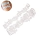 thumbnail image 1 of Conjunto de liga de boda de 2 uds., Liga de encaje nupcial negro, ligas de flores sexis, anillo para pierna, regalo de fiesta de graduación para mujer, 1 of 8