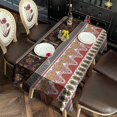 thumbnail image 2 of Rectangle Waterproof Tablecloth 60×102 Inch, Bohemia Style Reusable Indoor/Outdoor Durable Table Cover for Party Kitchen Dinner Room Decor, 2 of 6