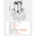 thumbnail image 6 of VEVOR Food Processor & Vegetable Chopper, 15.9 Quart Food-Grade Stainless Steel Food Processor Chopper with 2 Extra S-Curve Blades, Ideal for Chopping Vegetables, Fruit, Grains, Nuts, 6 of 9