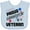 AE-Light Blue, variant on Inktastic Proud Grandson of a Veteran Veterans Day Boys Baby Bib