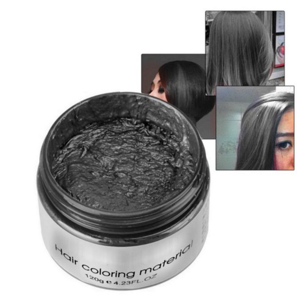 Black Hair Dye Temporary Hair Color Wax, Green Color Hair Wax Hair