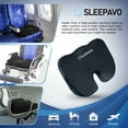 thumbnail image 2 of Sleepavo Office Chair Cushion - Seat Cushion for Tailbone Pain Relief - Butt Pillow for Coccyx, Sciatica, and Lower Back Pain - Orthopedic Chair Pad for Lumbar Support in Office Desk, Car, Airplane, 2 of 5