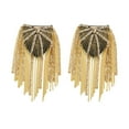 thumbnail image 3 of Charretera de hombro Yinane 1 par de cadena de eslabones dorado, 3 of 8