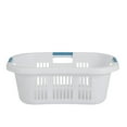 thumbnail image 3 of Rubbermaid 2.1-Bushel Small Hip-Hugger Laundry Basket, White (6-Pack), 3 of 9