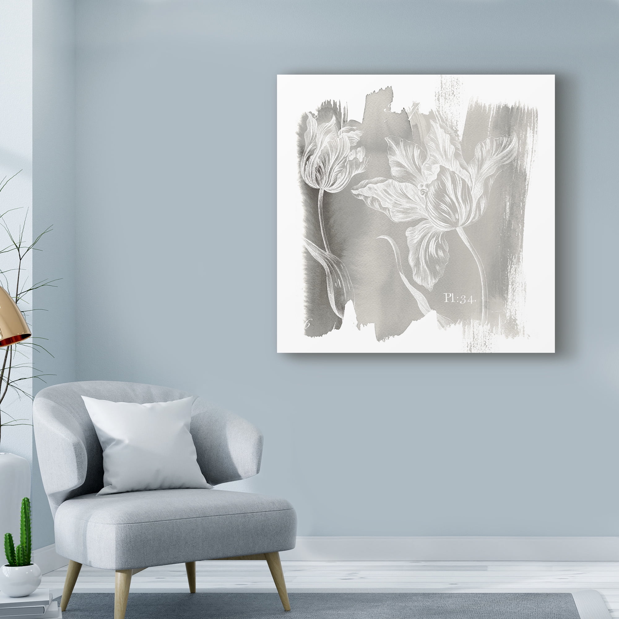 Trademark Fine Art 'Water Wash I Neutral' Canvas Art by Sue Schlabach