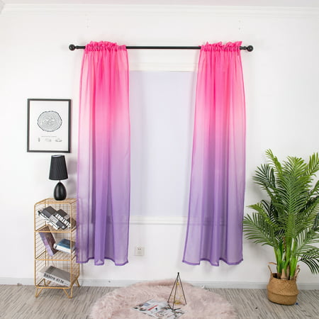 Grant Color Semi Sheer Curtains, Bright Colored Sheer Curtains