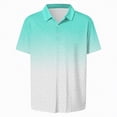 thumbnail image 4 of NOLDARES Mens Ribbed Polo Shirt Textured Knit Short Sleeve Casual Golf Beach Vacation Tops(Mint Green,2XL), 4 of 6