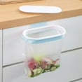thumbnail image 3 of OUSITAID Hanging Trash Bag Holder - Portable Trash Bag Holder Hanging Trash Garbage Bag Holder with Lid Hanging Kitchen Cupboard Door Back Style Stand Trash Garbage Bag Storage Rack, 3 of 7