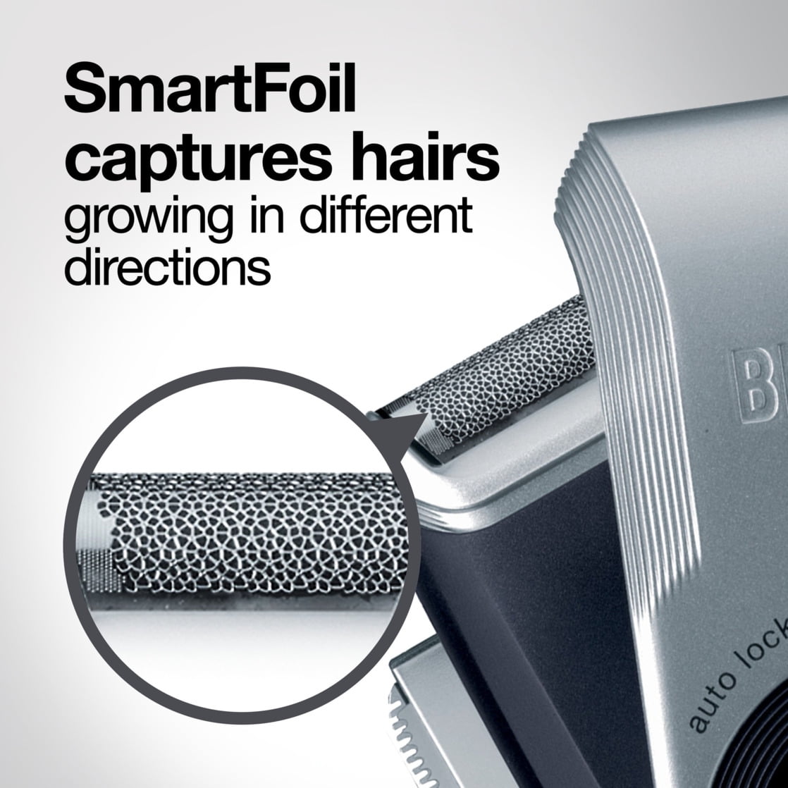 Braun Mobile Shave Silver M90 Shaver Braun M90 Men\u0027s Precision Trimmer, Washable Electric Mobile Shaver