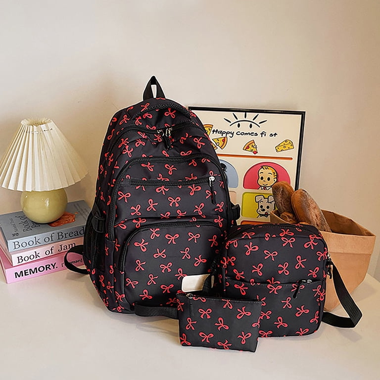 College Style Cute Bow-Knot Decorated BackpackSchool Backpack Amazon.com: semmoi Backpack with Attached Bow-Knots - Ideal  main image 3