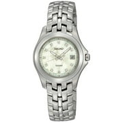 Seiko Womens SXDC11 Mother of Pearl Dial Stainless Steel Diamond Watch