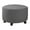 Gray, variant on Enova Home Round Ottoman Slipcovers Footstool Protector Covers Storage Stool Ottoman Covers Stretch with Elastic Bottom (Denim Blue)