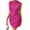 Hot Pink, variant on Women's Sleeveless Ribbed Bodycon Dress 95% Polyester 5% Elastane Stretchy Knit Figure Hugging Fit Perfect for Night Out