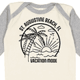 thumbnail image 4 of Inktastic Summer Vacation Mode St. Augustine Beach Florida Boys or Girls Long Sleeve Baby Bodysuit, 4 of 5