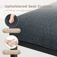 thumbnail image 4 of SUMMIT LIVING 24 inch Bar Stools with Back Set of 4 for Kitchen Dining, Counter Height Chairs, Navy Blue, 4 of 5